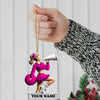 Joycorners Custom Name Cheerleader Ornament, Cheerleader Christmas Gift 2D Flat LM2211