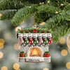Joycorners Custom Name Ornament, Christmas Stock Family 2D Flat LM2211