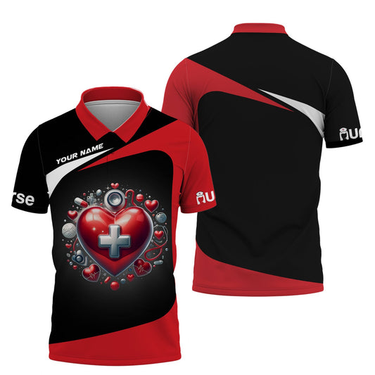 Joycorners Personalized Nurse Shirt - Heart of Healing MT2509