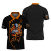 Joycorners Chef Cooking Custom T-Shirts Skull Chef With Fire 3D Shirt MT2509