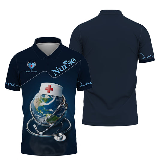 Joycorners Personalized Nurse Shirt - A World of Care in a Stylish Statement MT2509