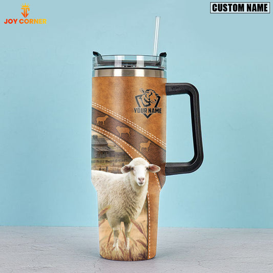 Joycorners Sheep Pattern Customized Name Handle Cup