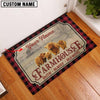 Joycorners Miniature Highland Faith Family Farming Custom Name Doormat