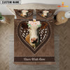 Joycorners Simmental Never Walk Alone Heart Custom Name Bedding Set