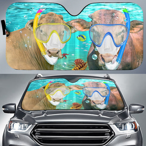 Joycorners Beefmaster Diving All Over Printed 3D Sun Shade
