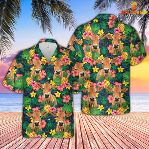Joycorners Jersey Summer Pattern 3D Hawaiian Shirt