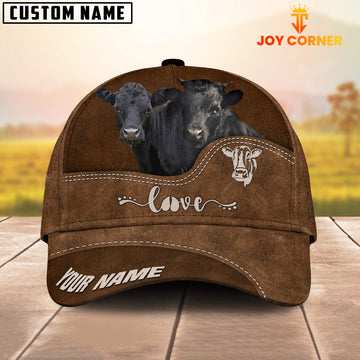 Joycorners Dexter Love Leather Pattern Customized Name Cap