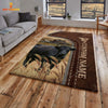 Joycorners Customized Name Dexter Leather Pattern Rug