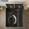 Joycorners Belted Galloway Never Walk Alone Custom Name Bedding Set