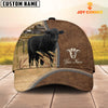 Joycorners Personalized Name Black Angus Farming Cap