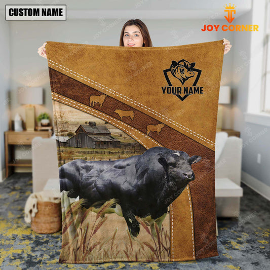 Joycorners Belgium Blue Cow Custom Name Blanket Collection