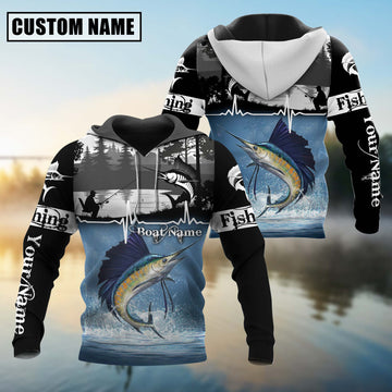 joycorners Personalized Sailfish Fishing Jerseys 3D Hoodie