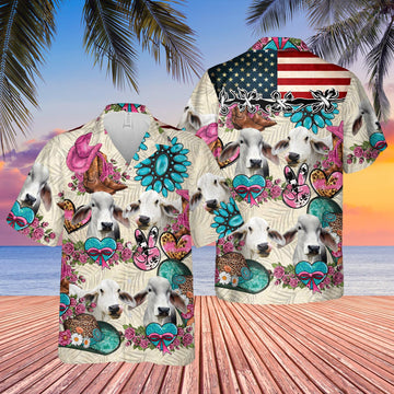 Joycorners Brahman Happiness Flowers 3D Hawaiian Shirt