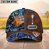 Joycorners Cross America Hunting Deer Zipper Leather Pattern Personalized Hats 3D Multicolored