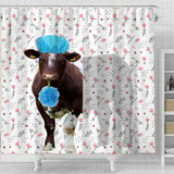 Joycorners Shorthorn Flower 3D Shower Curtain