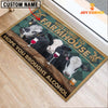 Joycorners Black Baldy Hope You Bought Alcohol Custom Name Doormat