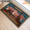 Joycorners Beefmaster Wipe Your Hooves Custom Name Doormat