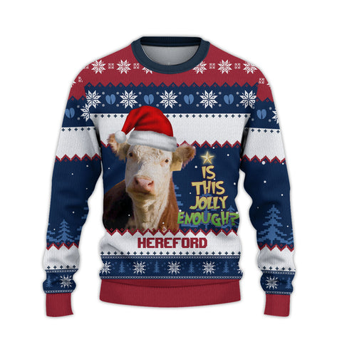 Joycorners Hereford Jolly Merry Christmas Ugly Sweater