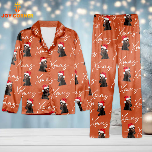 Joycorners Horse Christmas Pattern 3D Pajamas