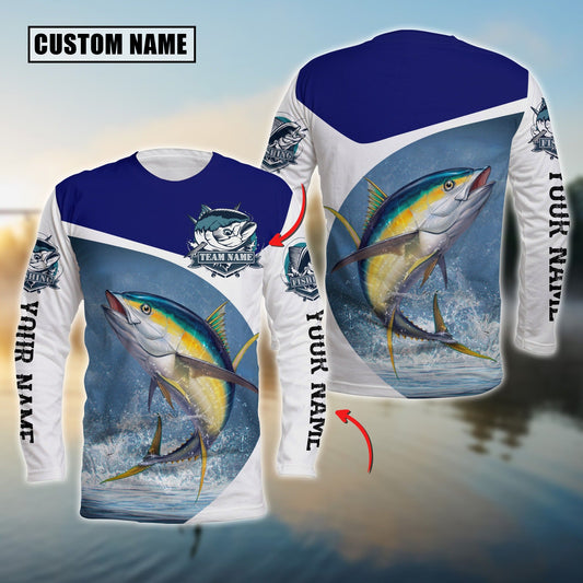 joycorners Tuna Fishing Customize Name 3D Shirts