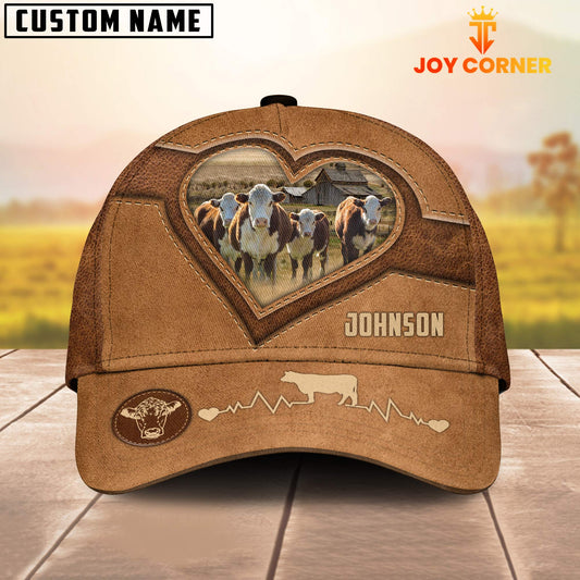 Joycorners Hereford Heart Shaped Style Customized Name Cap