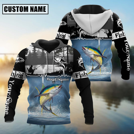 joycorners Personalized Tuna Fishing Jerseys 3D Hoodie