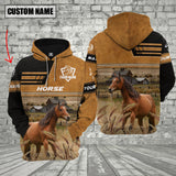 Joycorners Personalized Name Farm Horse Cattle Hoodie VT11