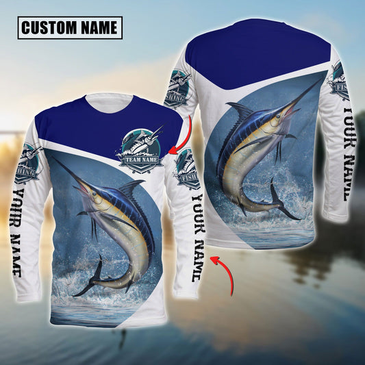 joycorners Marlin Fishing Customize Name 3D Shirts