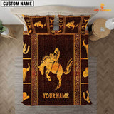 Joycorners Cowboy Horse Custom Name 3D Bedding Set