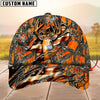 Joycorners Deer Hunting Eternity Cracked Flag Multicolor Personalized Name 3D Cap
