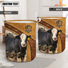 Joycorners Sim Angus Cattle Brown Custom Name Basket