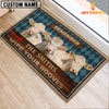 Joycorners Charolais No Horn Wipe Your Hooves Custom Name Doormat