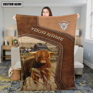 Joycorners Big Custom Name Highland Blanket