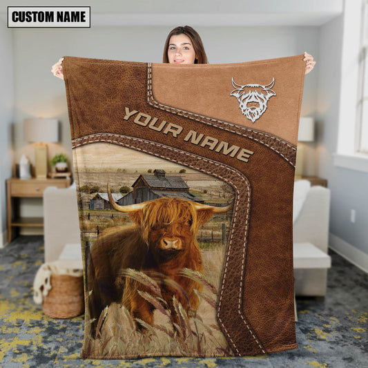 Joycorners Big Custom Name Highland Blanket