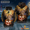 Joycorners Personalized Name Halloween Highland Cattle Out Of Pumpkin 3D Full
