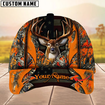 Joycorners Deer Hunting The Best Of Flag Multicolor Option Personalized Name 3D Cap