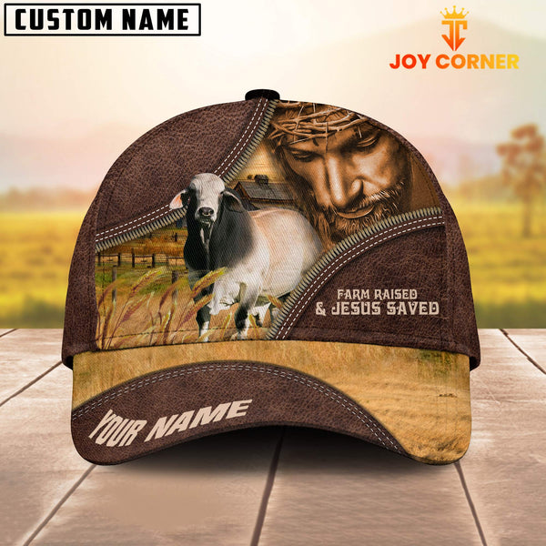 Joycorners Brahman Farm & Jesus Customized Name Cap