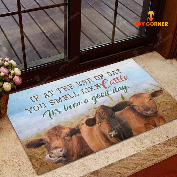 Joycorners Limousin Cattle Lover Good Day Doormat