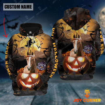 Joycorners Personalized Name Halloween Browm Horse Out Of Pumpkin 3D Full
