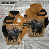 Joycorners Personalized Name Farm Dexter Cattle Hoodie VT10