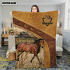 Joycorners Horse Custom Name Blanket Collection