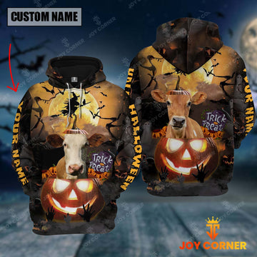 Joycorners Personalized Name Halloween Simmental Out Of Pumpkin 3D Full