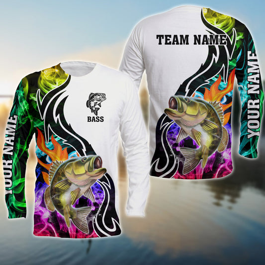 joycorners Bass Fishing Customize Name 3D Shirts