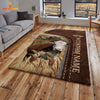 Joycorners Customized Name Hereford Leather Pattern Rug