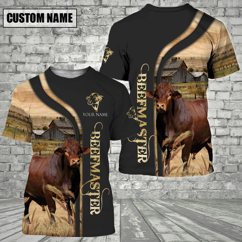 Joycorners Customized Name Name Beefmaster On The Farm 3D T - Shirt 2023