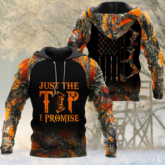 Joycorners BowHunting Just The Tip I Promise Orange Camouflage Hunting Apparels