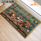Joycorners Jersey Hope You Bought Alcohol Custom Name Doormat
