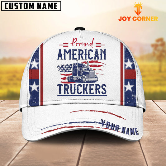 Joy Corners Customized Name Pround American Trucker Cap