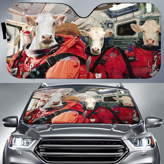 Joycorners Charolais To The Space All Over Printed 3D Sun Shade