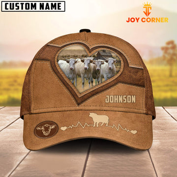 Joycorners Charolais Heart Shaped Style Customized Name Cap